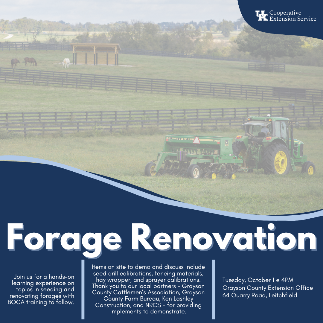 forage renovation program